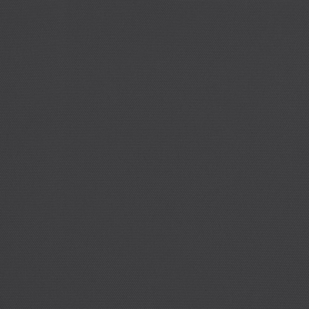 Balkonparasol half met aluminium paal 270x144x222 cm zwart