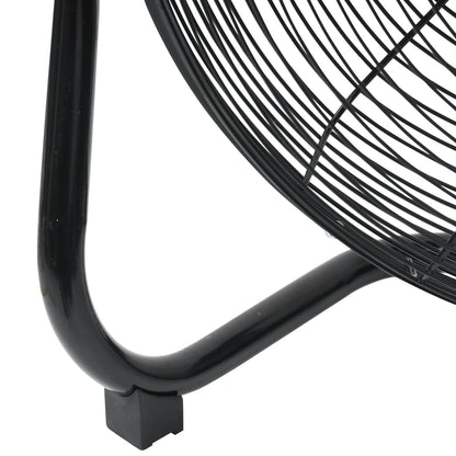 Vloerventilator 3 snelheden 115,2 W 60 cm zwart