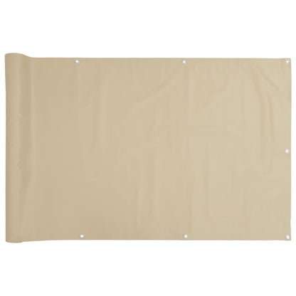 Balkonscherm 90x300 cm oxford stof beige