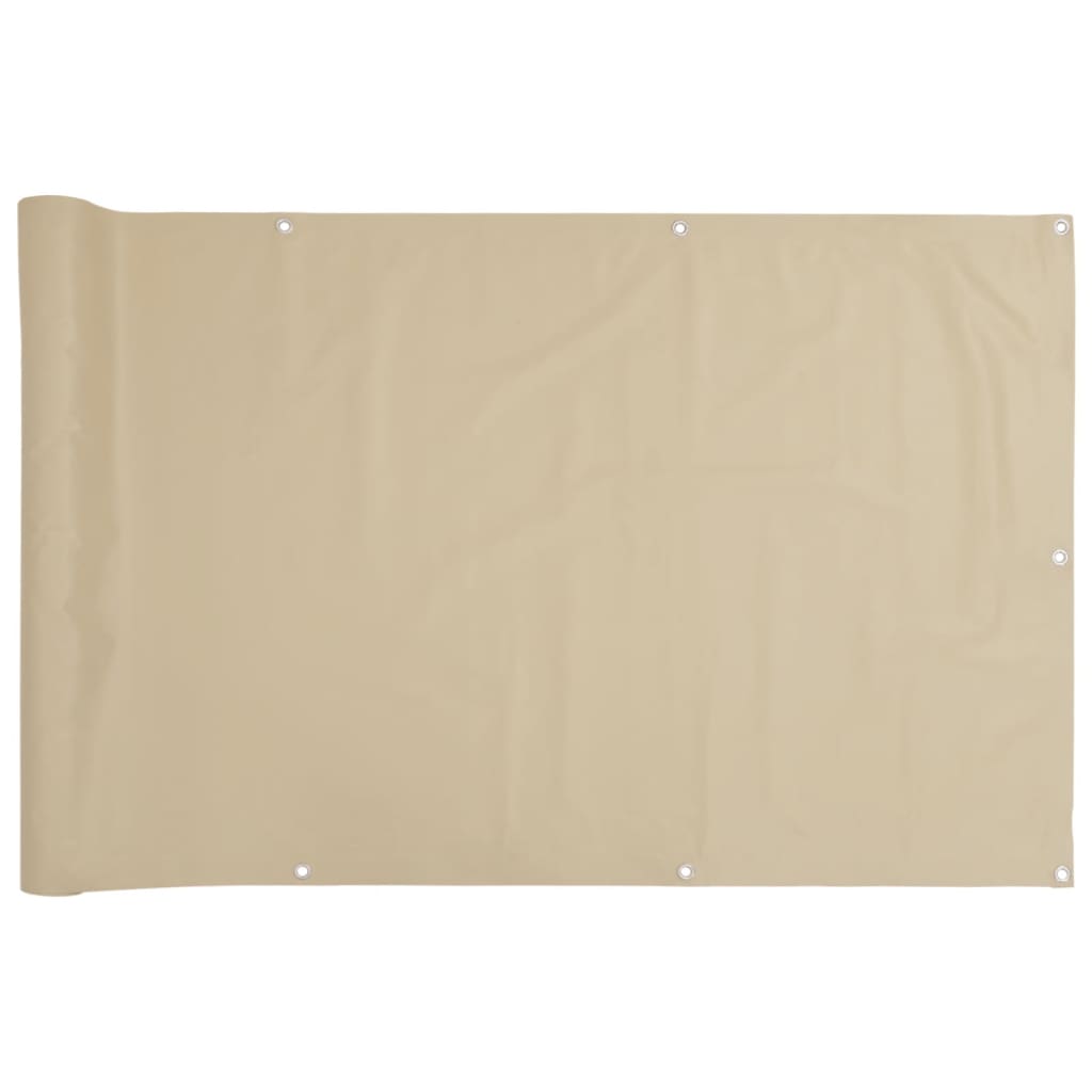 Balkonscherm 120x400 cm oxford stof beige