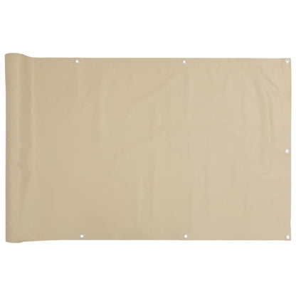 Balkonscherm 120x400 cm oxford stof beige