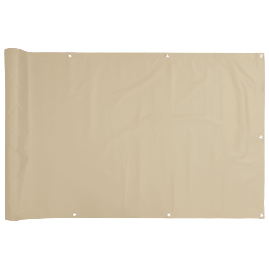 Balkonscherm 120x500 cm oxford stof beige