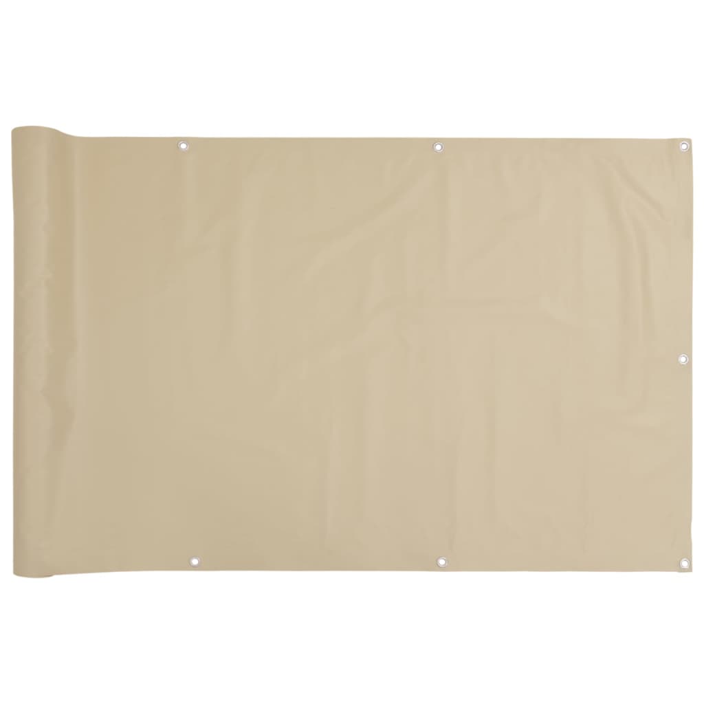 Balkonscherm 120x600 cm oxford stof beige