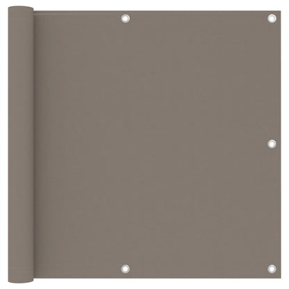 Balkonscherm 90x500 cm oxford stof taupe