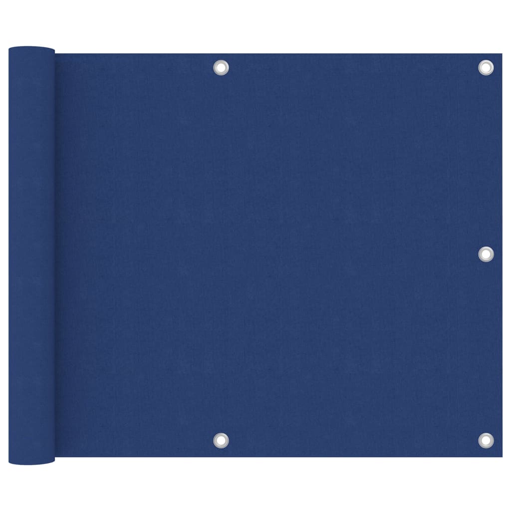 Balkonscherm 75x600 cm oxford stof blauw