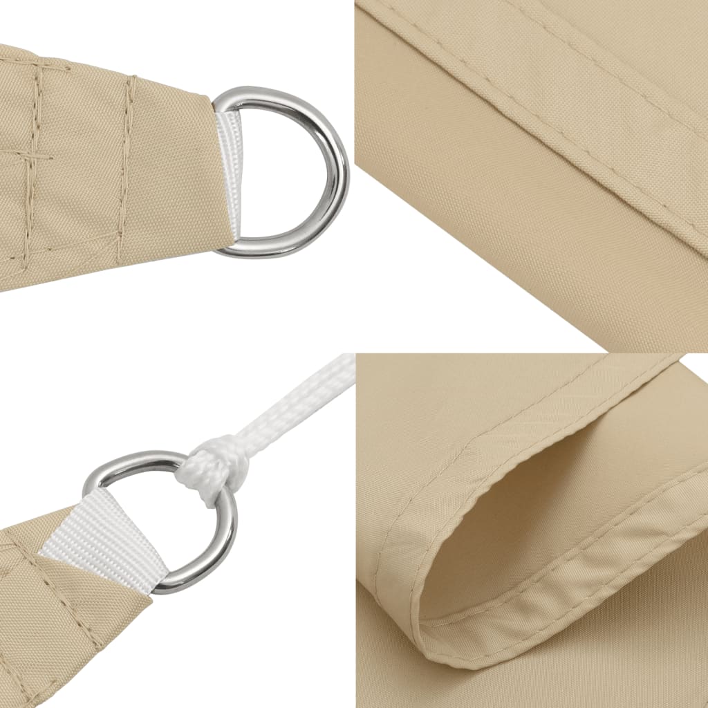 Zonnescherm vierkant 4,5x4,5 m oxford stof beige