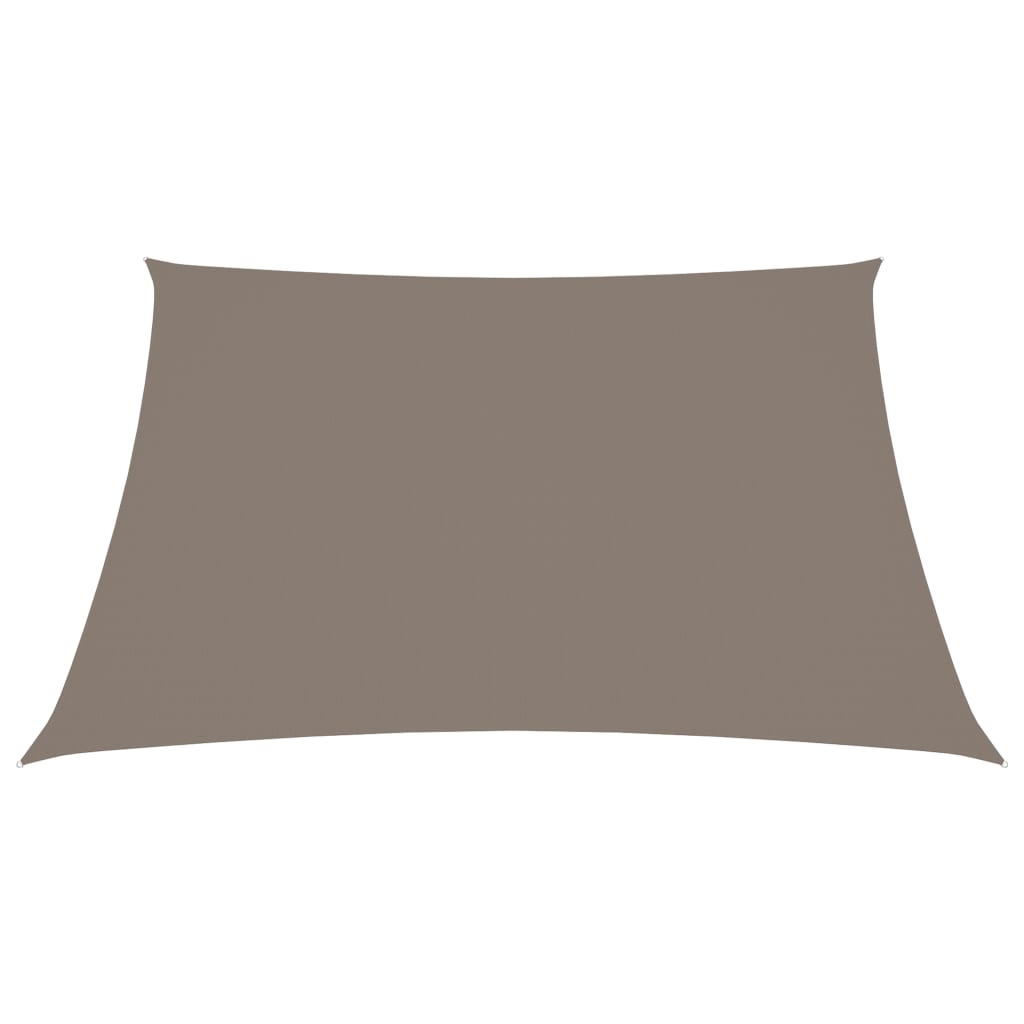 Zonnescherm vierkant 4x4 m oxford stof taupe