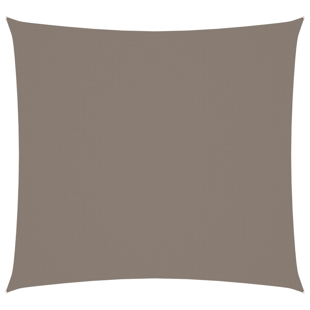 Zonnescherm vierkant 6x6 m oxford stof taupe