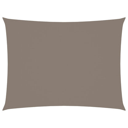 Zonnescherm rechthoekig 5x6 m oxford stof taupe