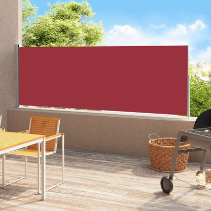 Tuinscherm uittrekbaar 180x500 cm rood