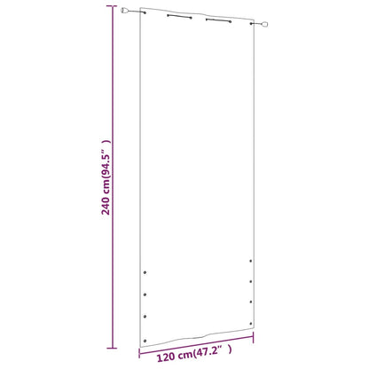 Balkonscherm 120x240 cm oxford stof donkergroen