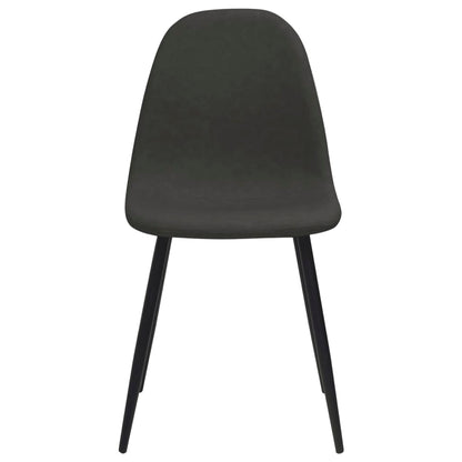 Eetkamerstoelen 2 st 45x53,5x83 cm kunstleer zwart