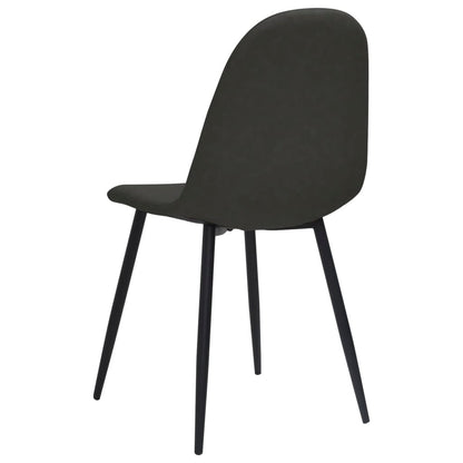 Eetkamerstoelen 2 st 45x53,5x83 cm kunstleer zwart