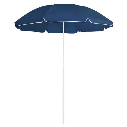 Parasol met stalen paal 180 cm blauw