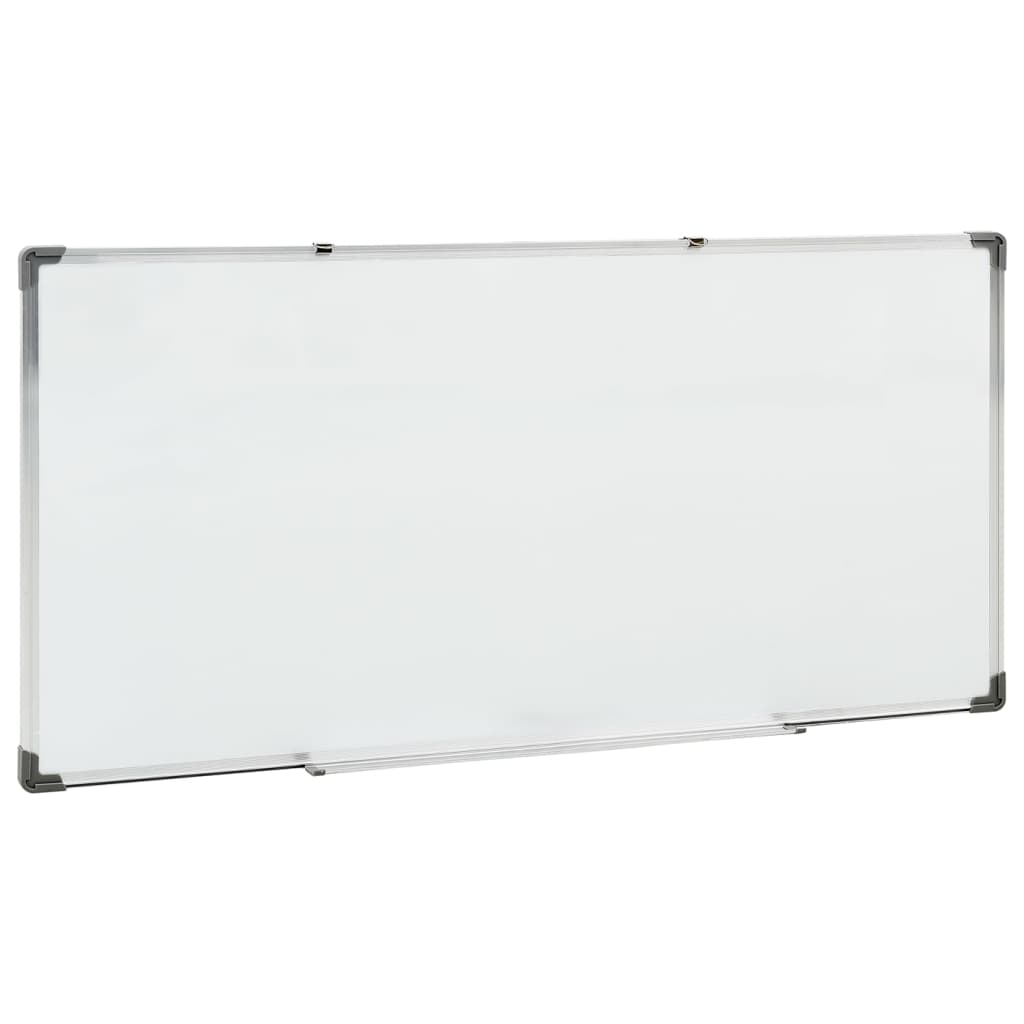 Whiteboard magnetisch 110x60 cm staal wit