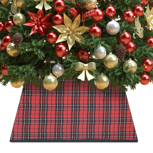 Kerstboomrok 48x48x25 cm rood en zwart