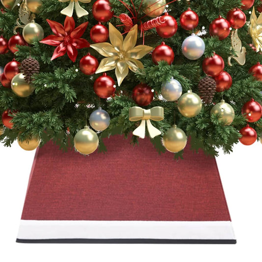 Kerstboomrok 48x48x25 cm rood en wit