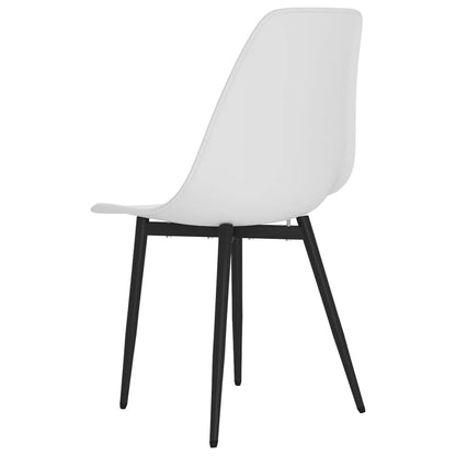 Eetkamerstoelen 2 st PP wit