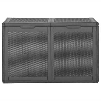 Tuinbox 180 L PP rattan zwart