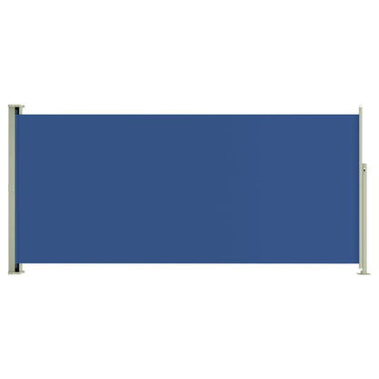 Tuinscherm uittrekbaar 140x300 cm blauw
