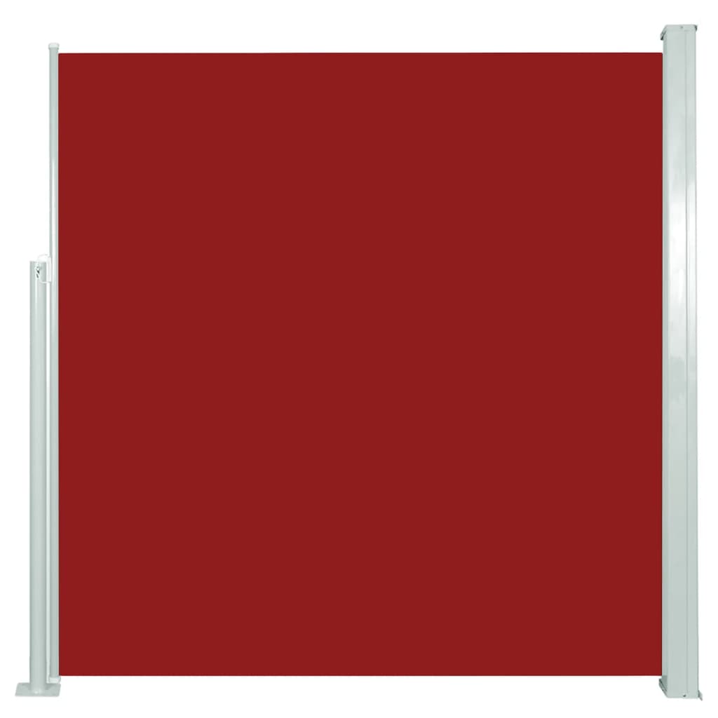 Tuinscherm uittrekbaar 140x300 cm rood