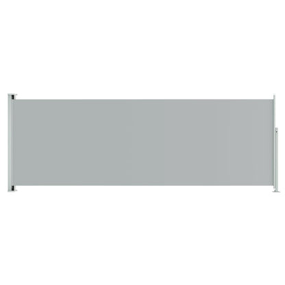 Tuinscherm uittrekbaar 220x600 cm grijs