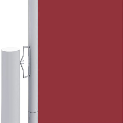 Windscherm uittrekbaar 180x1200 cm rood