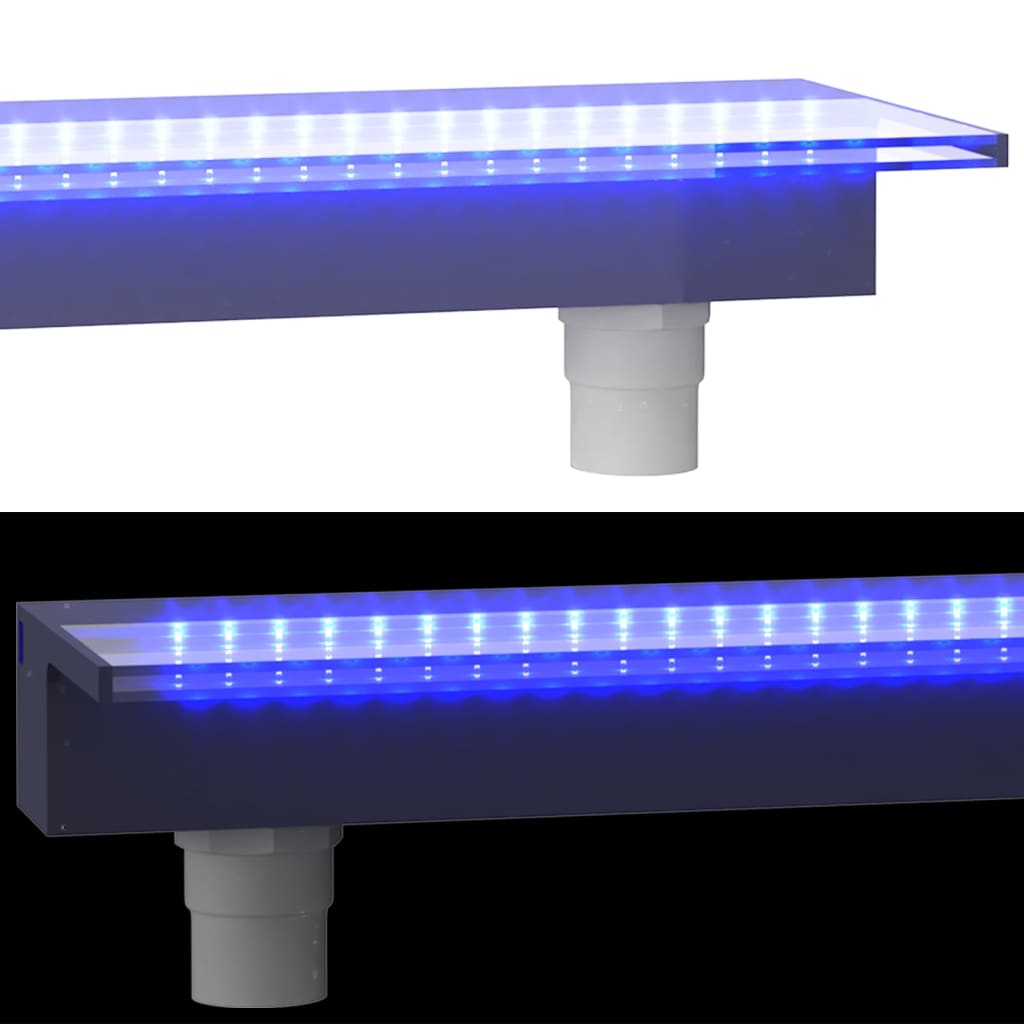 Watervaloverlaat met RGB LED's 60 cm acryl