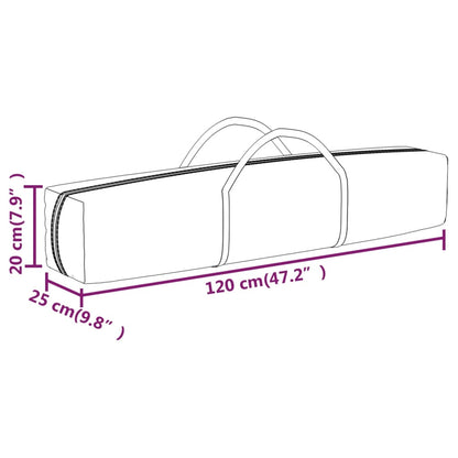 Partytent inklapbaar met zijwanden 2x2 m crèmekleurig