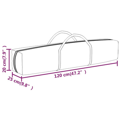 Partytent inklapbaar met zijwanden 2x2 m wit