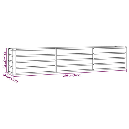 Plantenbak verhoogd 240x40x45 cm cortenstaal roestig