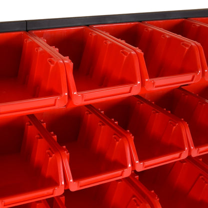 30-delige Sorteersysteemset 77x39 cm polypropeen rood en zwart
