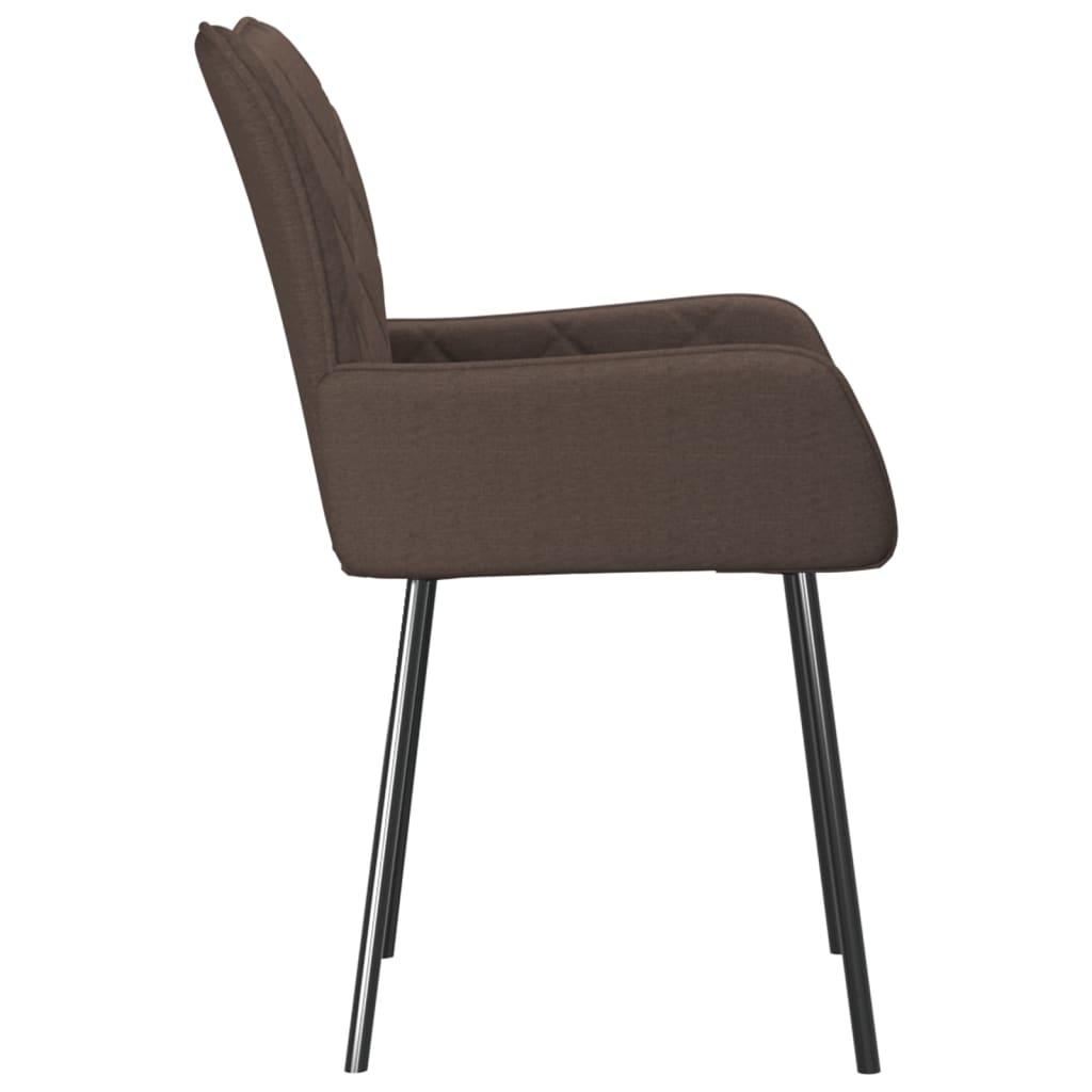 Eetkamerstoelen draaibaar 2 st stof taupe