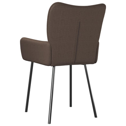 Eetkamerstoelen draaibaar 2 st stof taupe