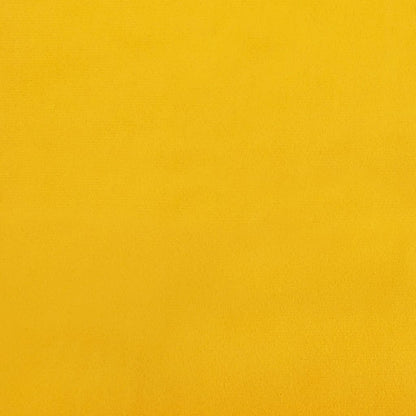 Kantoorstoel draaibaar fluweel geel