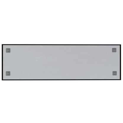 Magneetbord voor aan de wand 100x30 cm gehard glas zwart