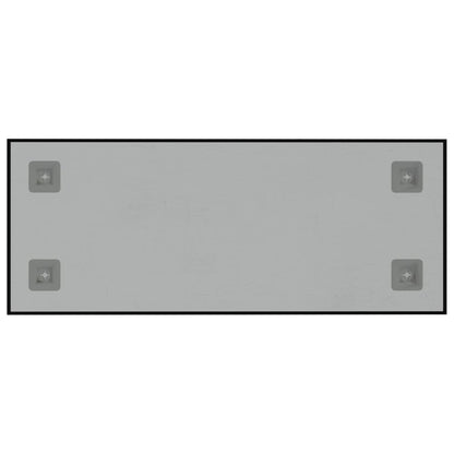 Magneetbord voor aan de wand 50x20 cm gehard glas zwart