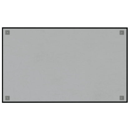 Magneetbord wandgemonteerd 100x60 cm gehard glas zwart