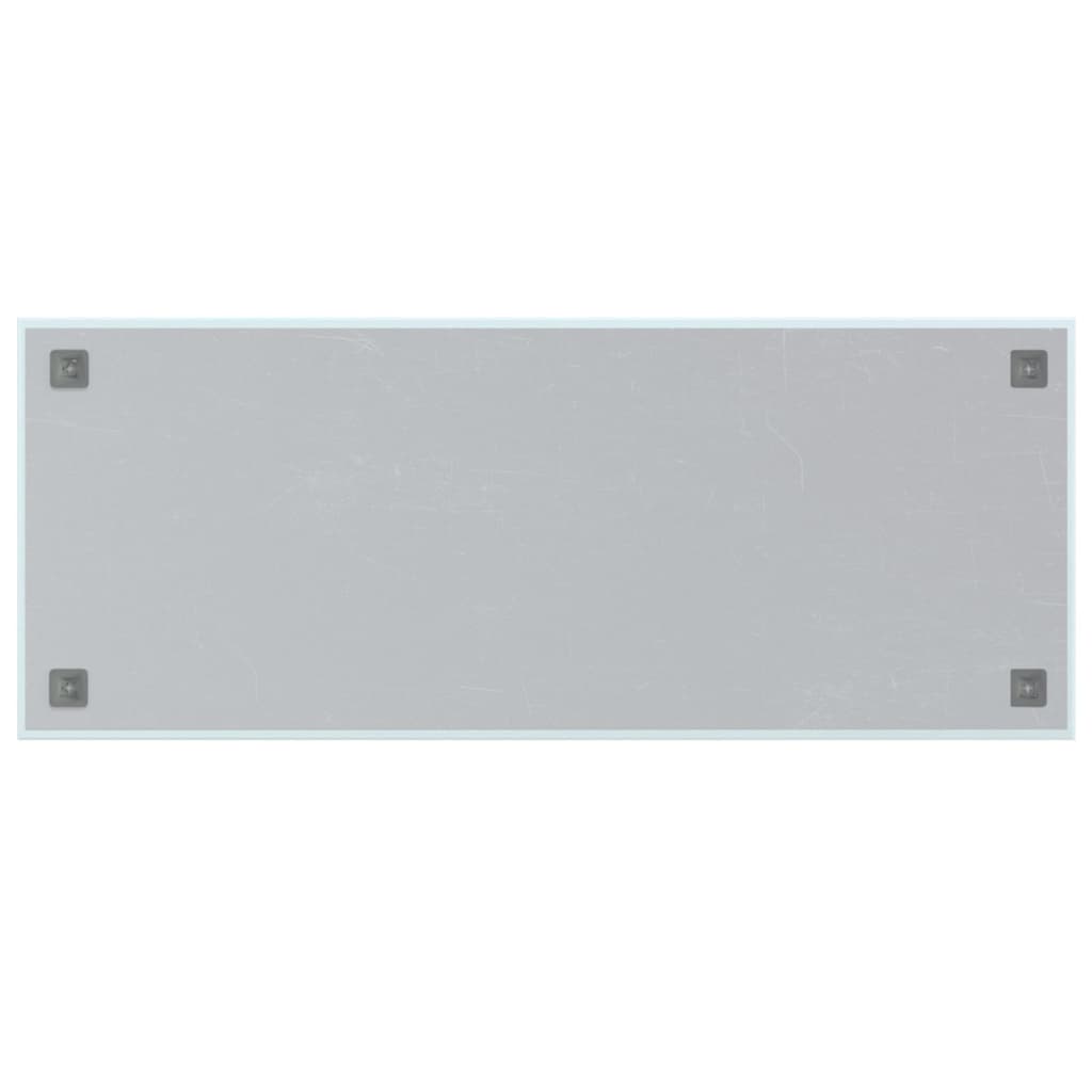 Magneetbord voor aan de wand 100x40 cm gehard glas wit