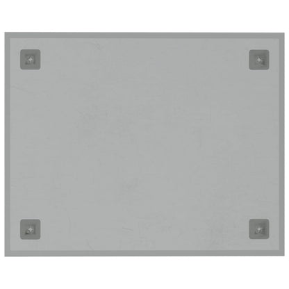 Magneetbord voor aan de wand 50x40 cm gehard glas wit