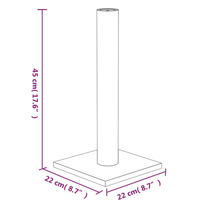 Krabpaal 22x22x45 cm crèmekleurig