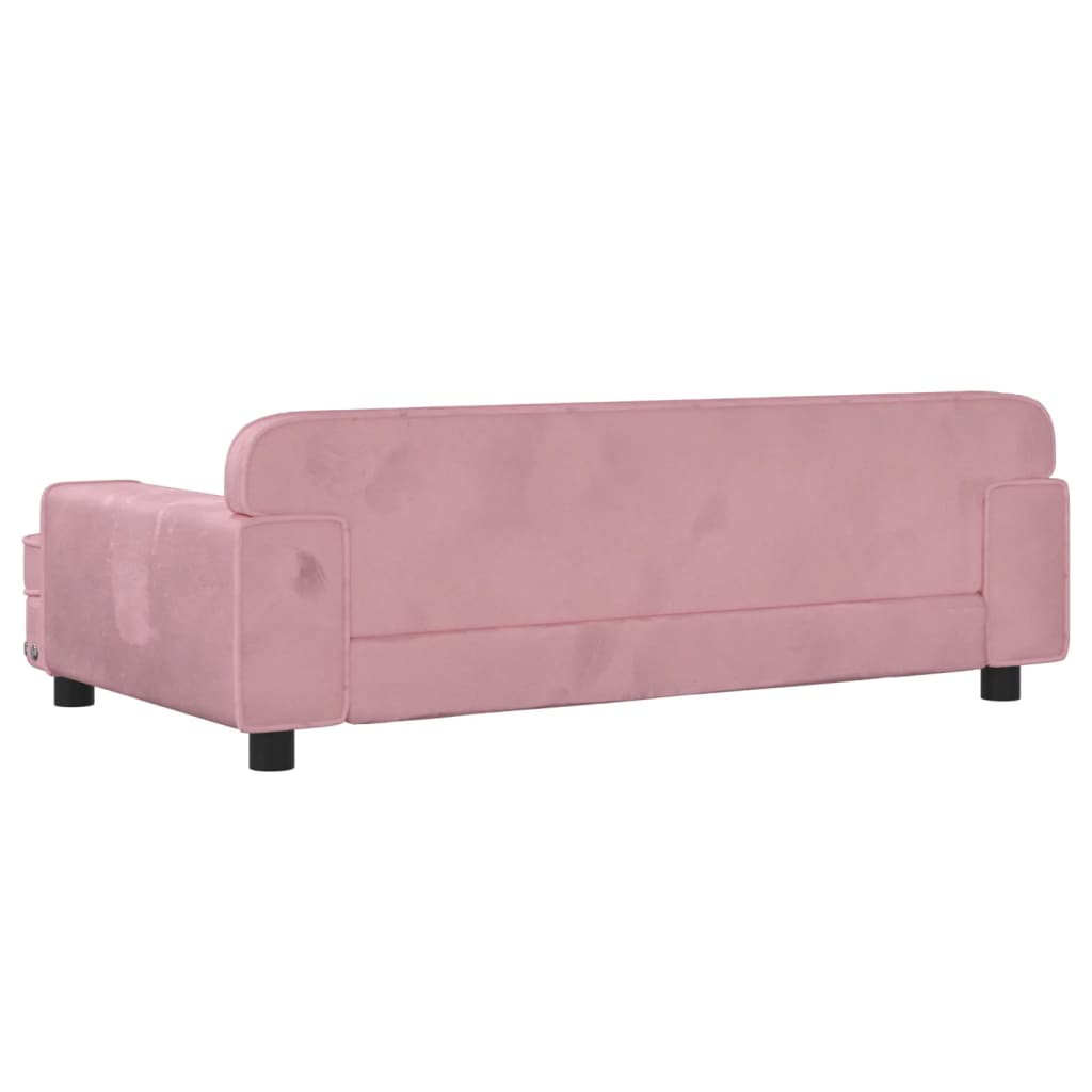 Hondenmand 90x53x30 cm fluweel roze