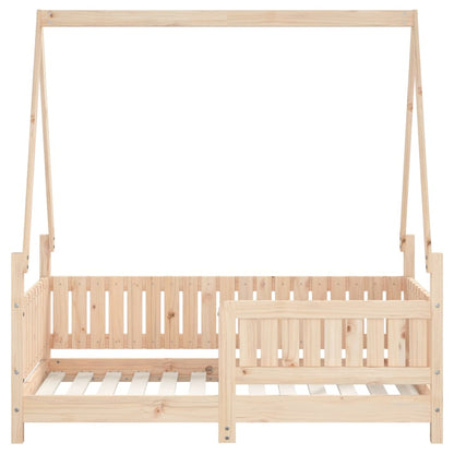 Kinderbedframe 70x140 cm massief grenenhout