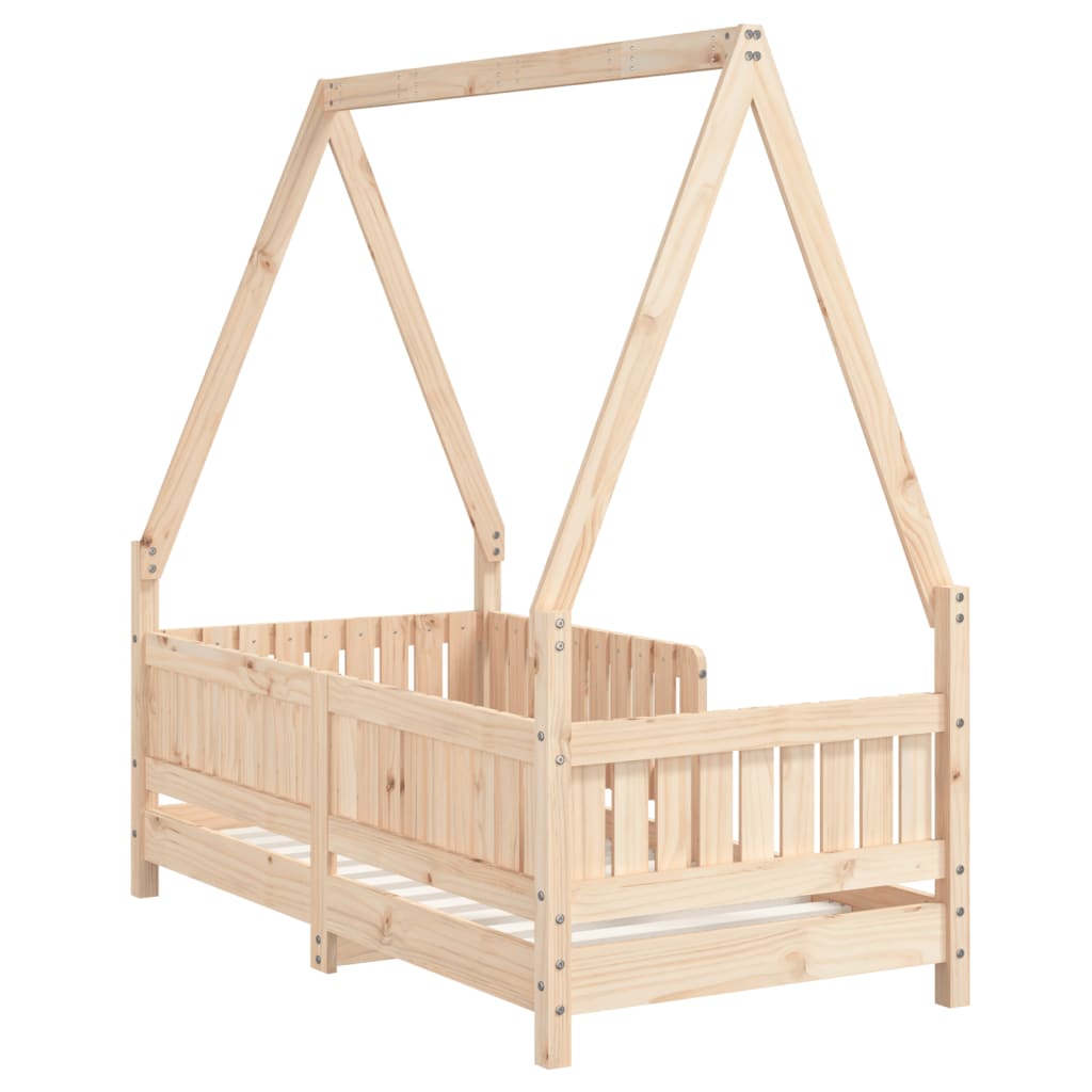 Kinderbedframe 70x140 cm massief grenenhout