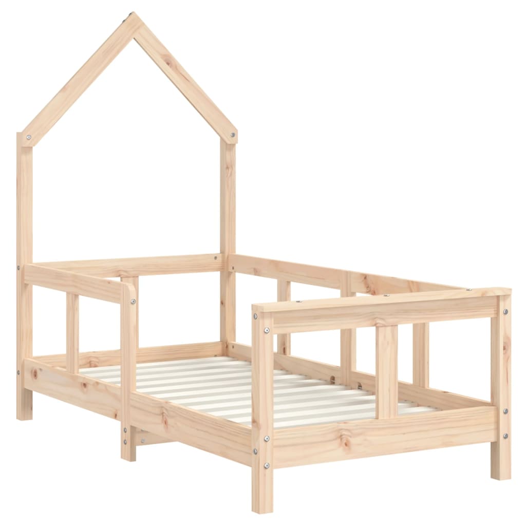 Kinderbedframe 70x140 cm massief grenenhout