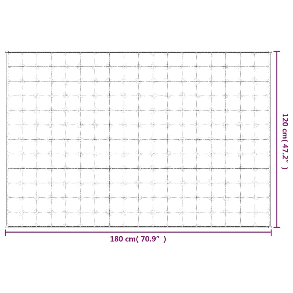 Verzwaringsdeken 120x180 cm 9 kg stof grijs