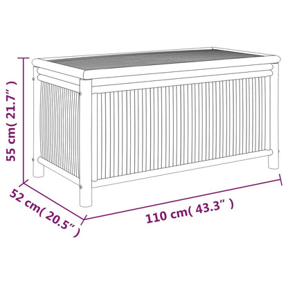 Tuinbox 110x52x55 cm bamboe