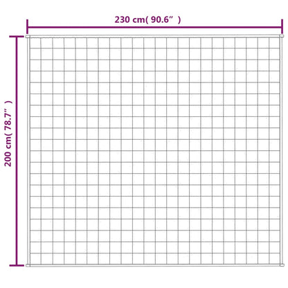 Verzwaringsdeken 200x230 cm 9 kg stof grijs