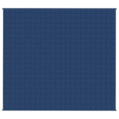 Verzwaringsdeken 200x220 cm 13 kg stof blauw