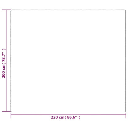 Verzwaringsdeken met hoes 200x220 cm 9 kg stof grijs